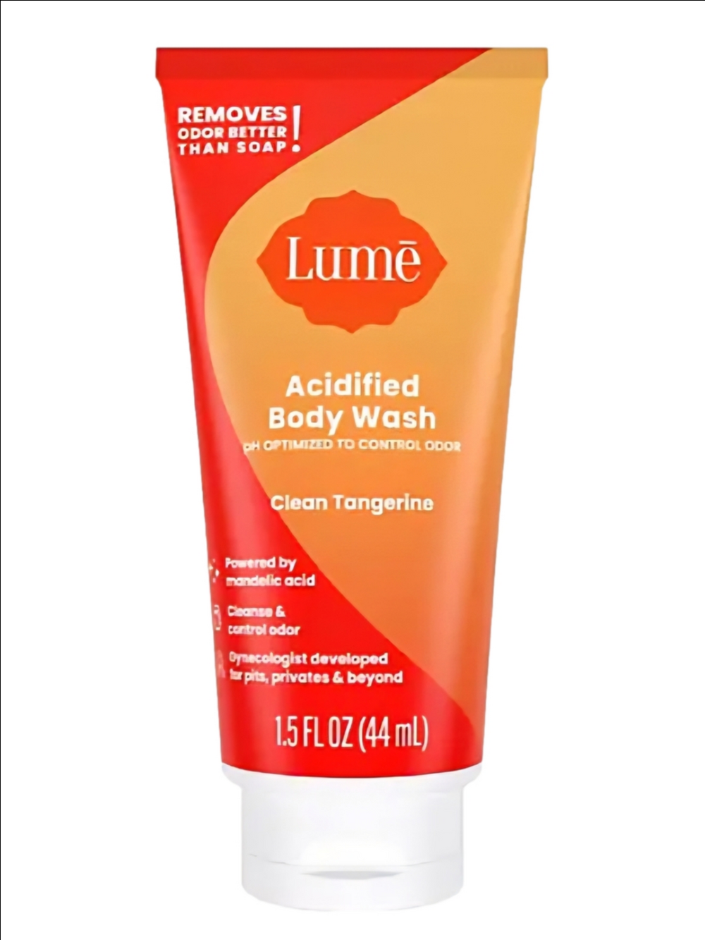 🍊🆓️W/ $55 Purchase! Lume Clean Tangerine Acidified Travel Body Wash, 1.5FLOZ🆕